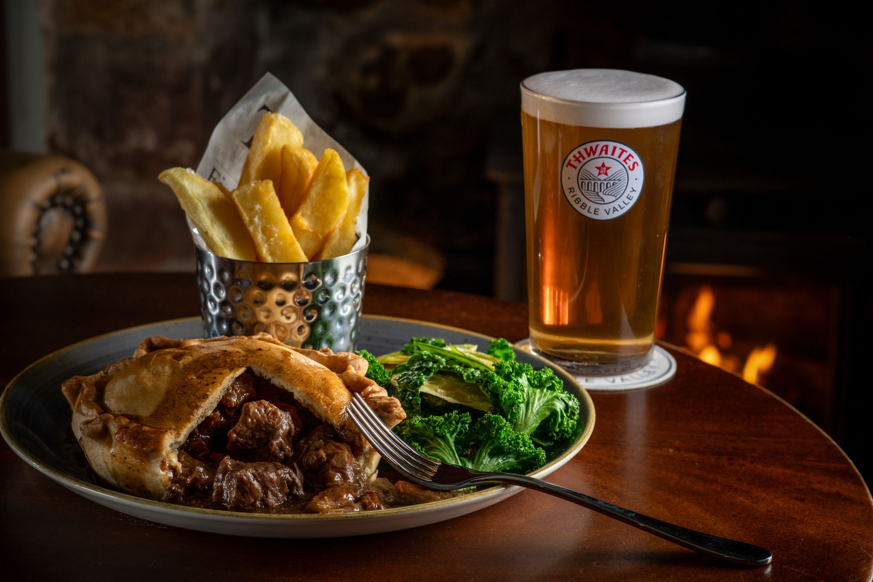 pie and a pint at the royal heysham