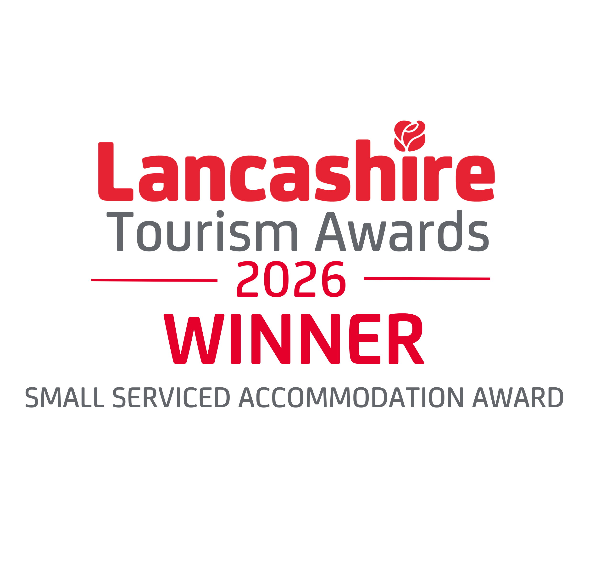 Lancashire Tourism Awards 2026 Winner - Small Serviced Accommodation Award